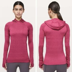 lululemon athletica Violet Red /Pink Long Sleeve Hoodie Pullover